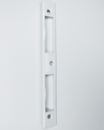 Zaczep drzwiowy blacha 170x20x8mm malowana biała